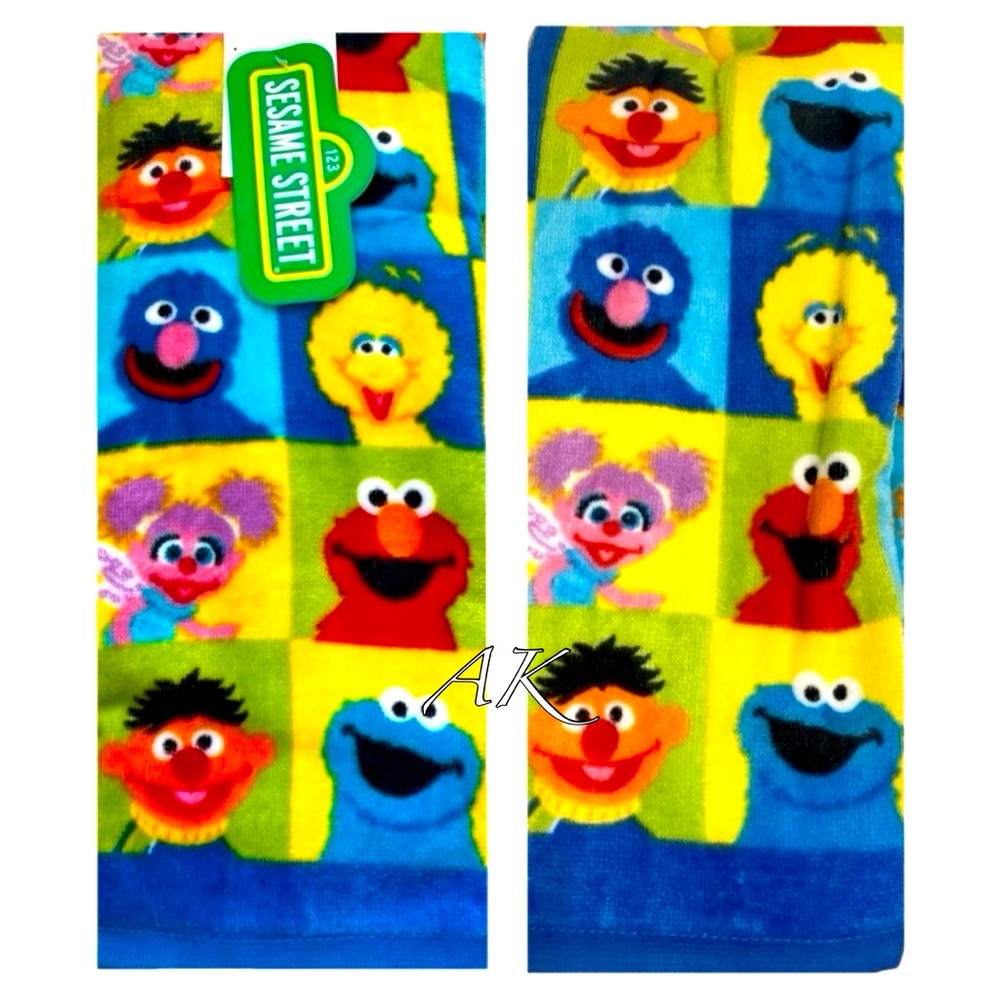 Sesame Street Kitchen Towels 2pc Set 
Cookie Monster Big Bird Bert Ernie Elmo